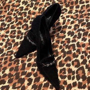 Hot, Hot, Hot black suede sexy heels